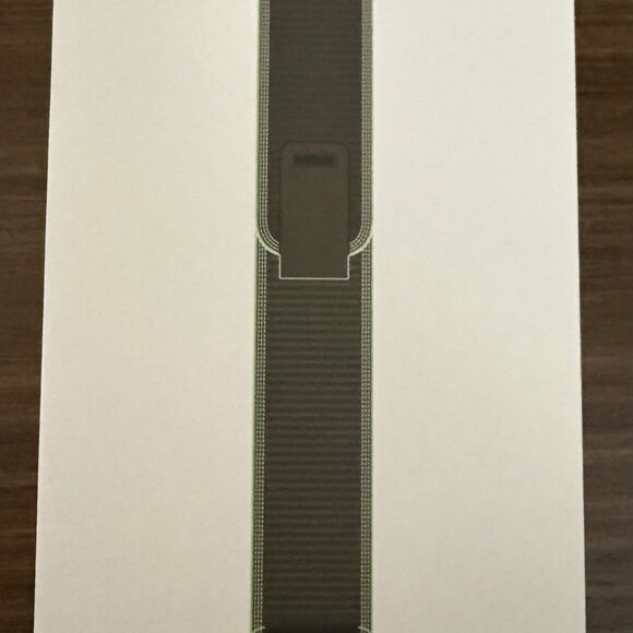 Apple Watch Band - Trail Loop - 49mm - Green/Neon - S/M - Black Titanium Finish - Picture 1 of 3